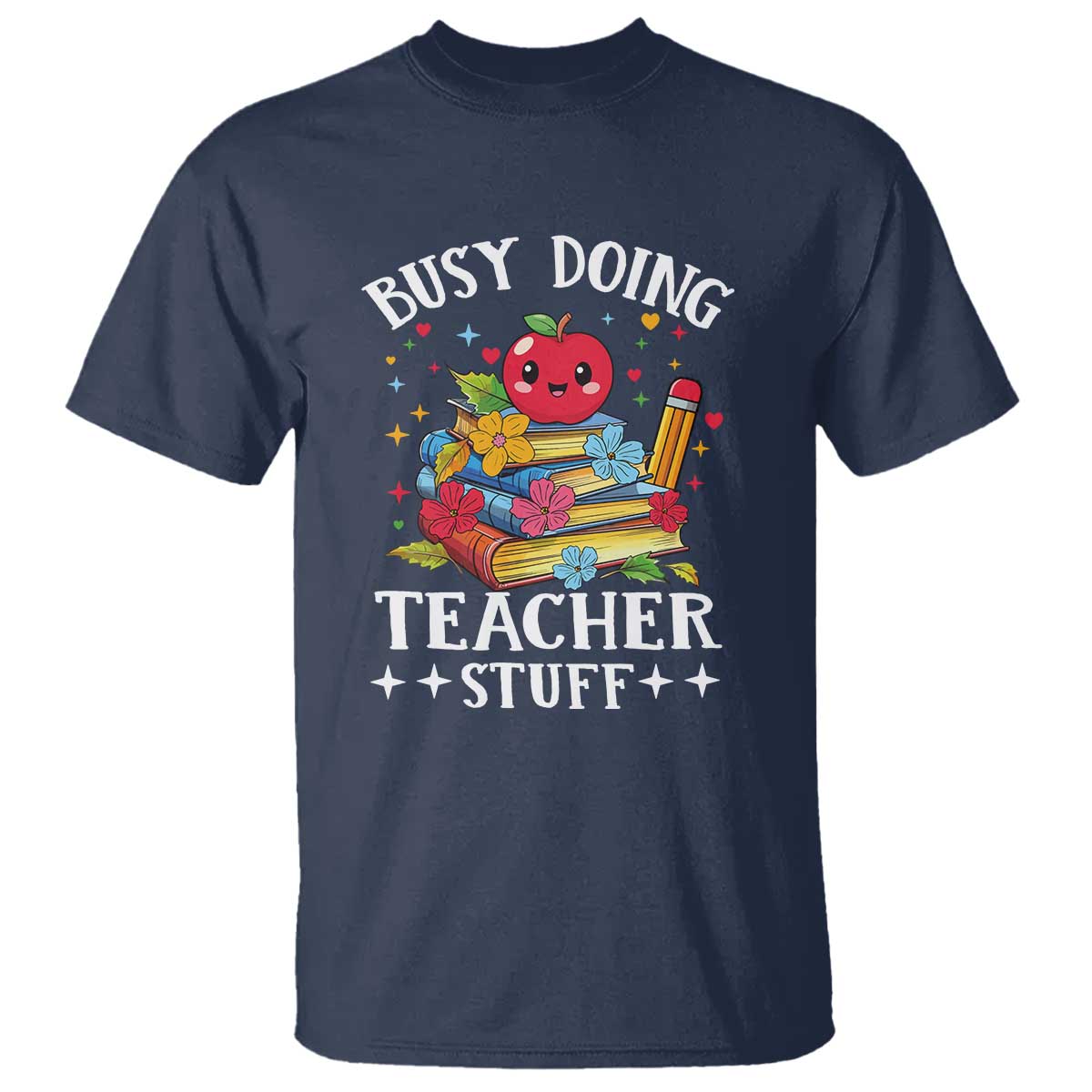 funny-busy-doing-teacher-stuff-retro-t-shirt