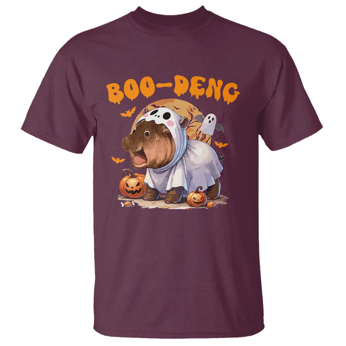 halloween-boo-deng-t-shirt-baby-pygmy-hippo-cute-ghost