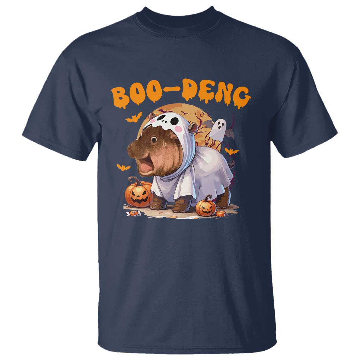 halloween-boo-deng-t-shirt-baby-pygmy-hippo-cute-ghost