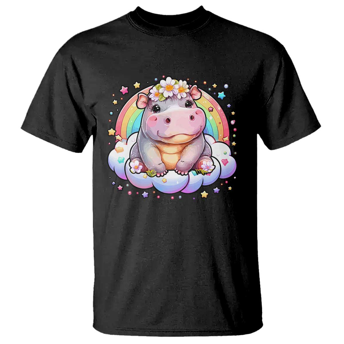 cute-baby-pygmy-hippo-pastel-rainbow-t-shirt