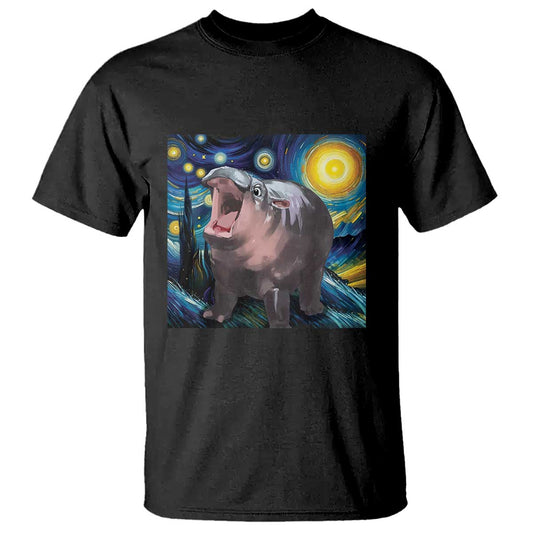 funny-baby-pygmy-hippo-thailand-t-shirt-starry-night-moodeng-meme