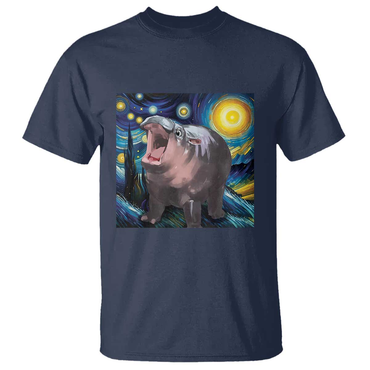 funny-baby-pygmy-hippo-thailand-t-shirt-starry-night-moodeng-meme
