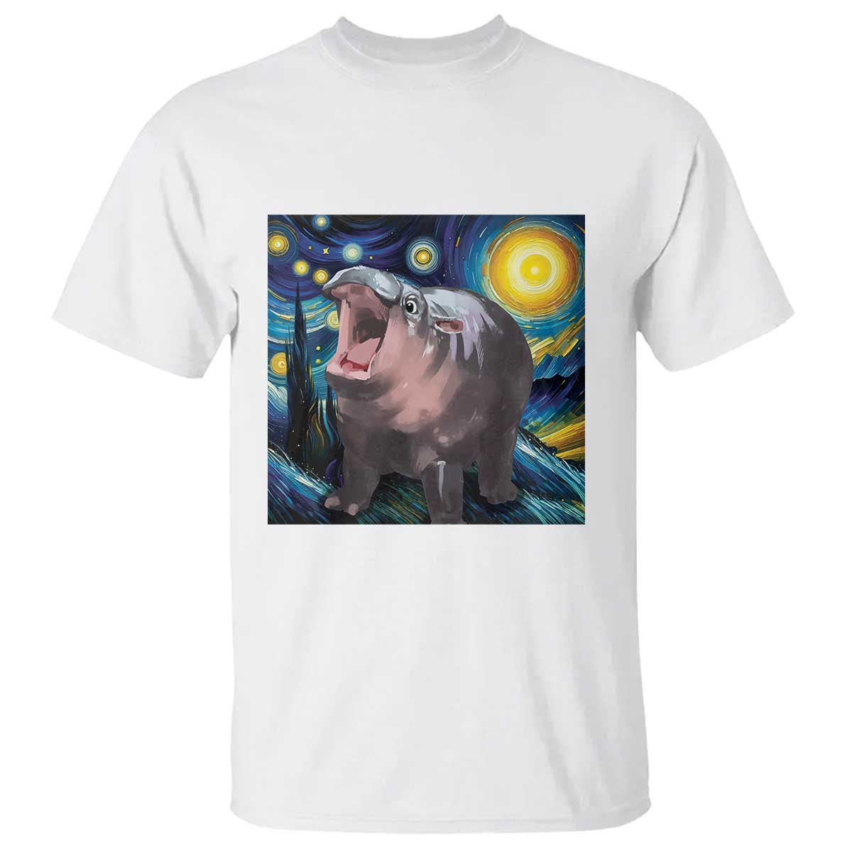 funny-baby-pygmy-hippo-thailand-t-shirt-starry-night-moodeng-meme