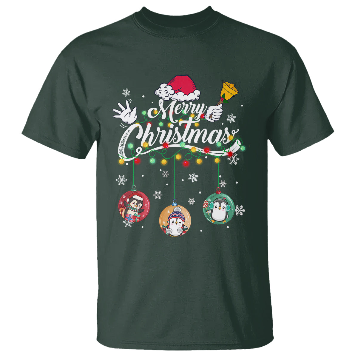 mini-penguin-with-xmas-light-ornaments-balls-merry-christmas-t-shirt