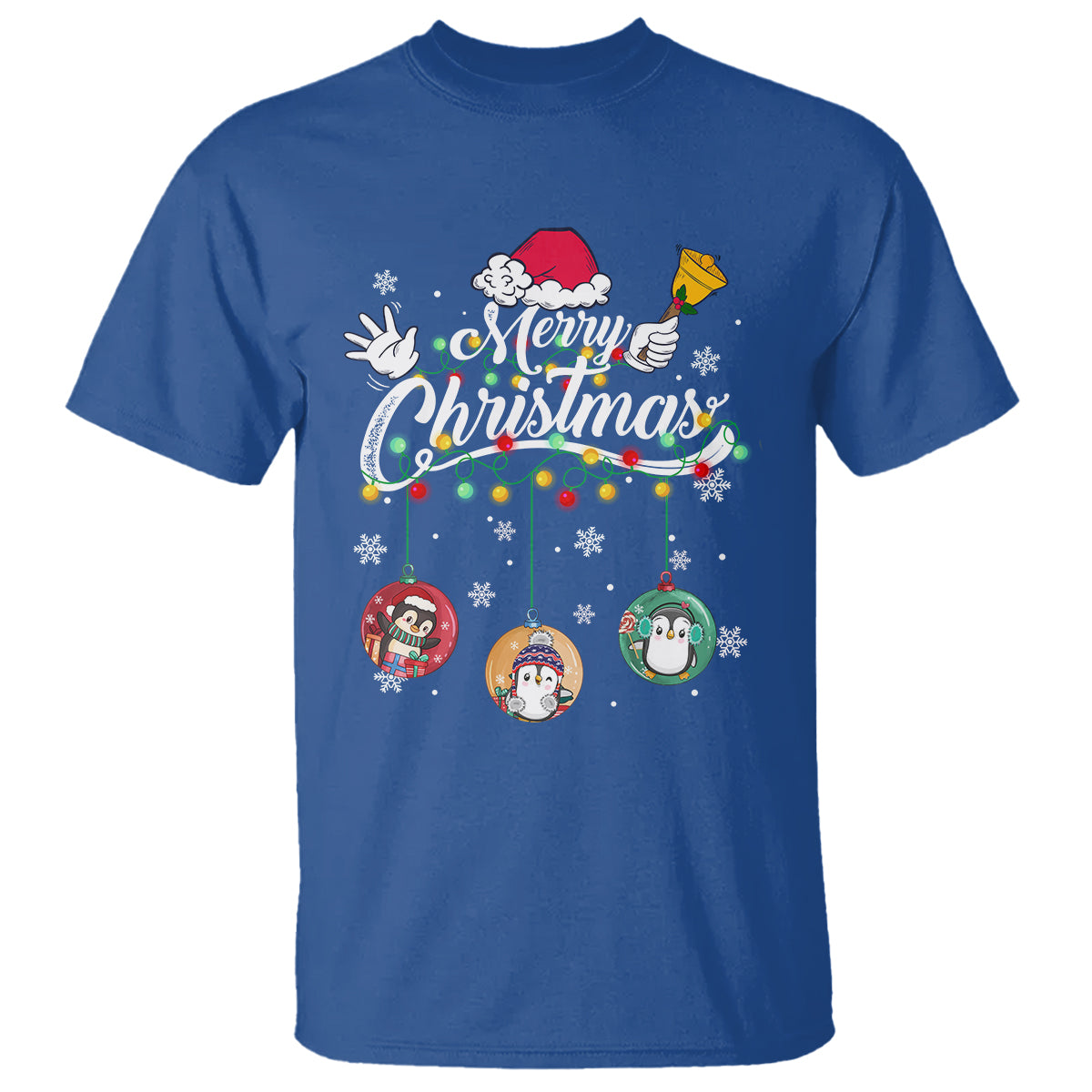 mini-penguin-with-xmas-light-ornaments-balls-merry-christmas-t-shirt