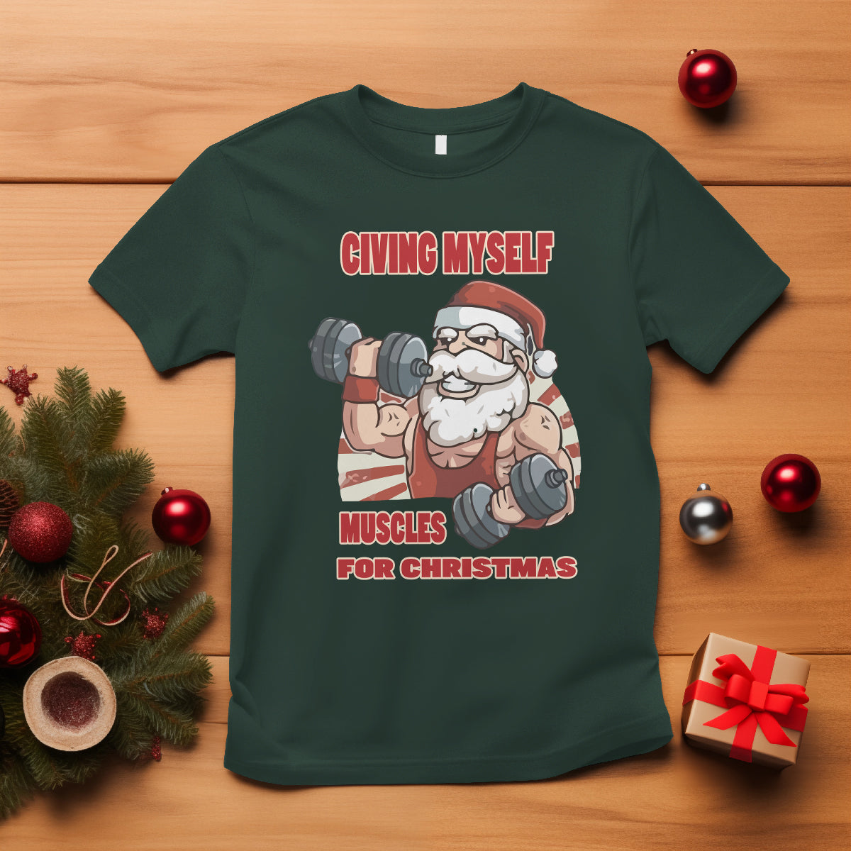 christmas-t-shirt-civing-muscles-santa-weightlifting-gymer