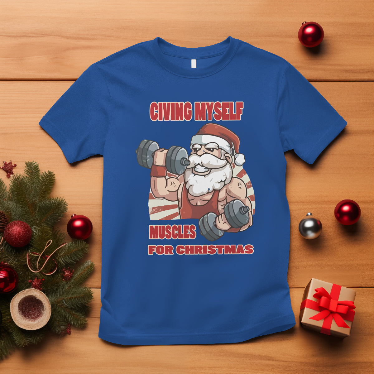 christmas-t-shirt-civing-muscles-santa-weightlifting-gymer