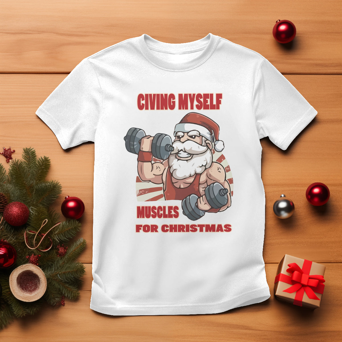 christmas-t-shirt-civing-muscles-santa-weightlifting-gymer