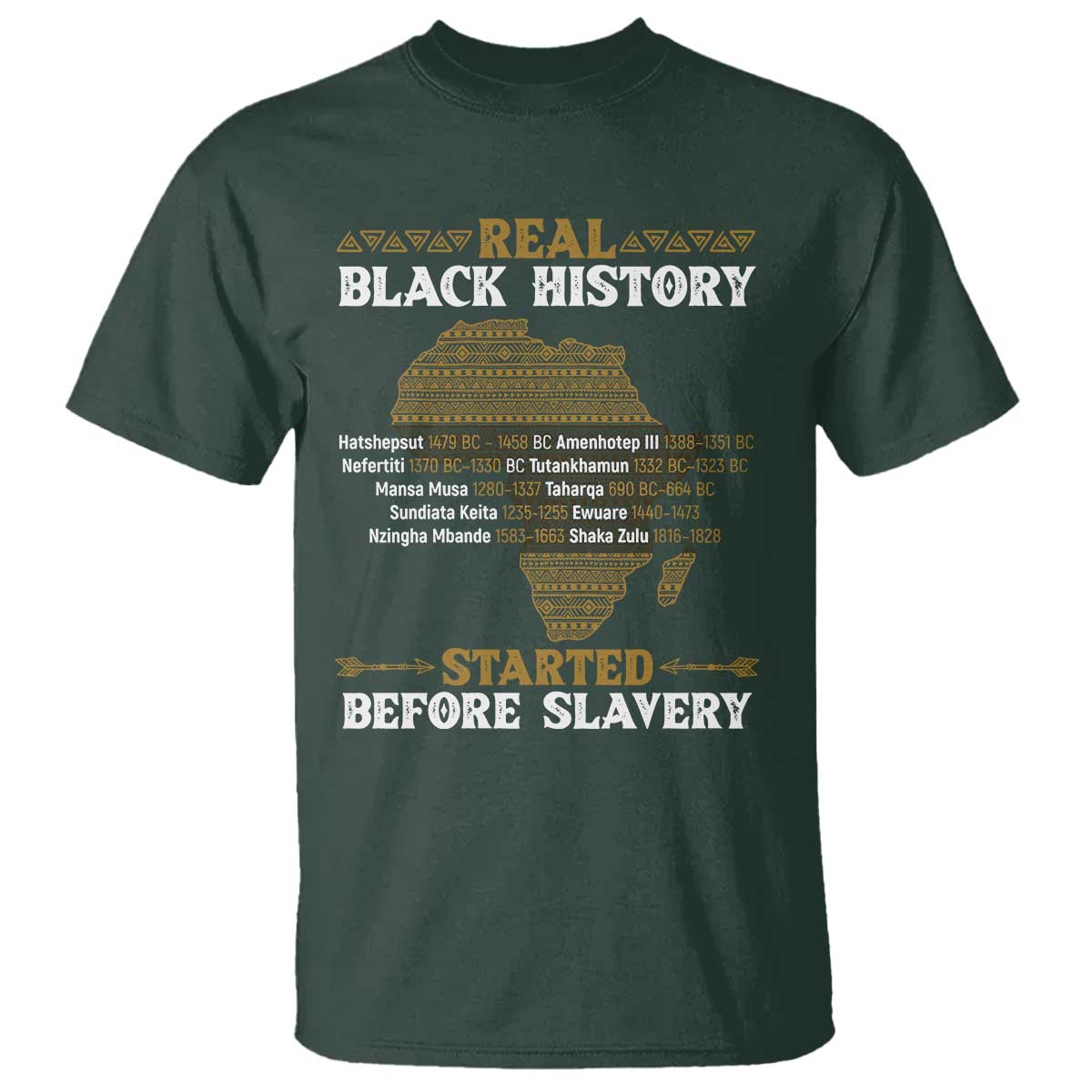 real-black-history-started-before-slavery-t-shirt