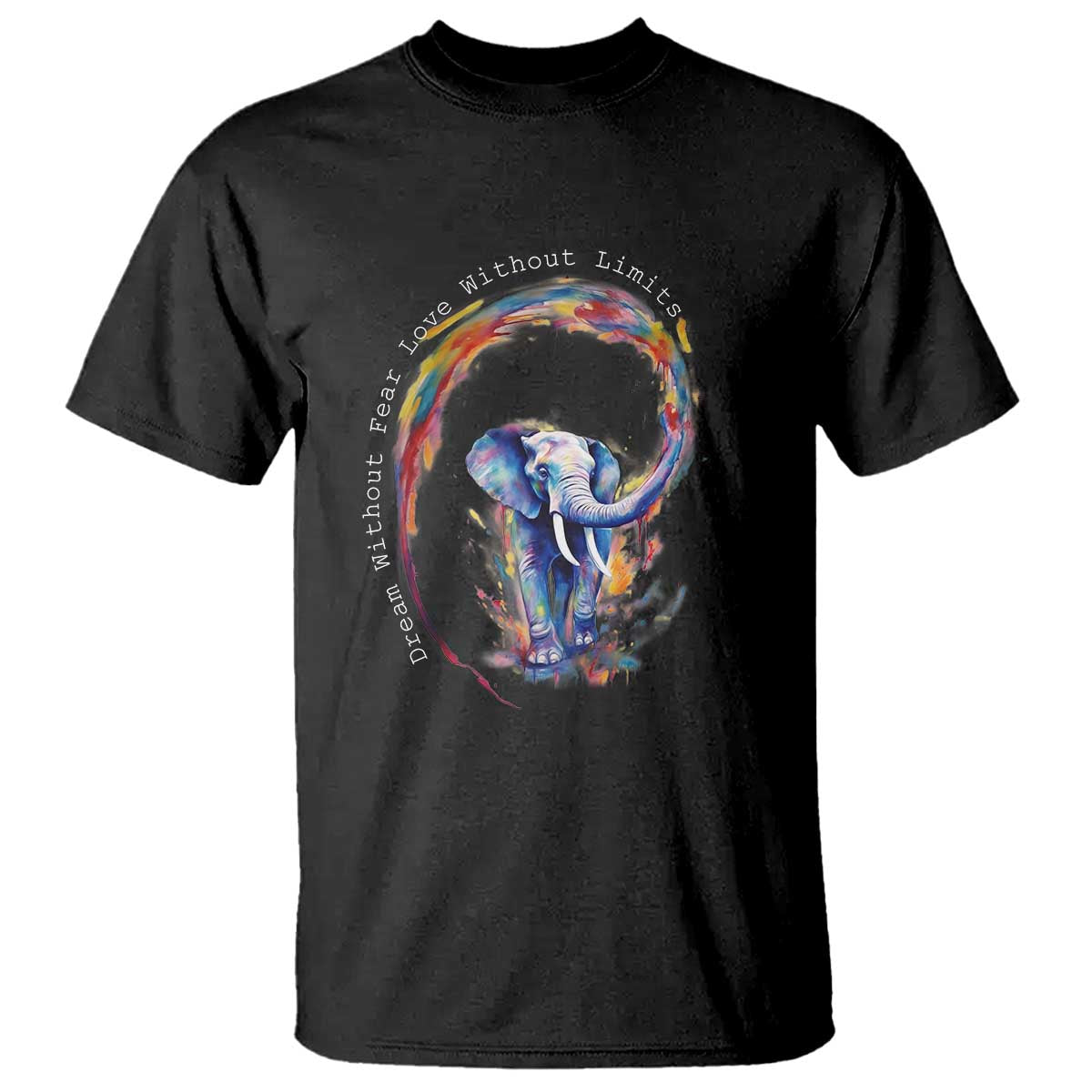 lgbtq-ally-t-shirt-dream-without-fear-love-without-limits-rainbow-watercolor-elephant