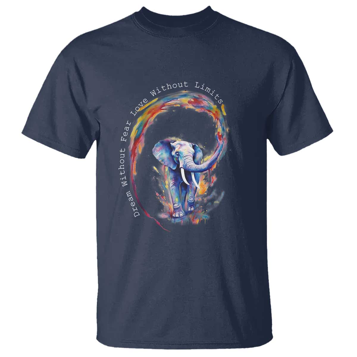 lgbtq-ally-t-shirt-dream-without-fear-love-without-limits-rainbow-watercolor-elephant