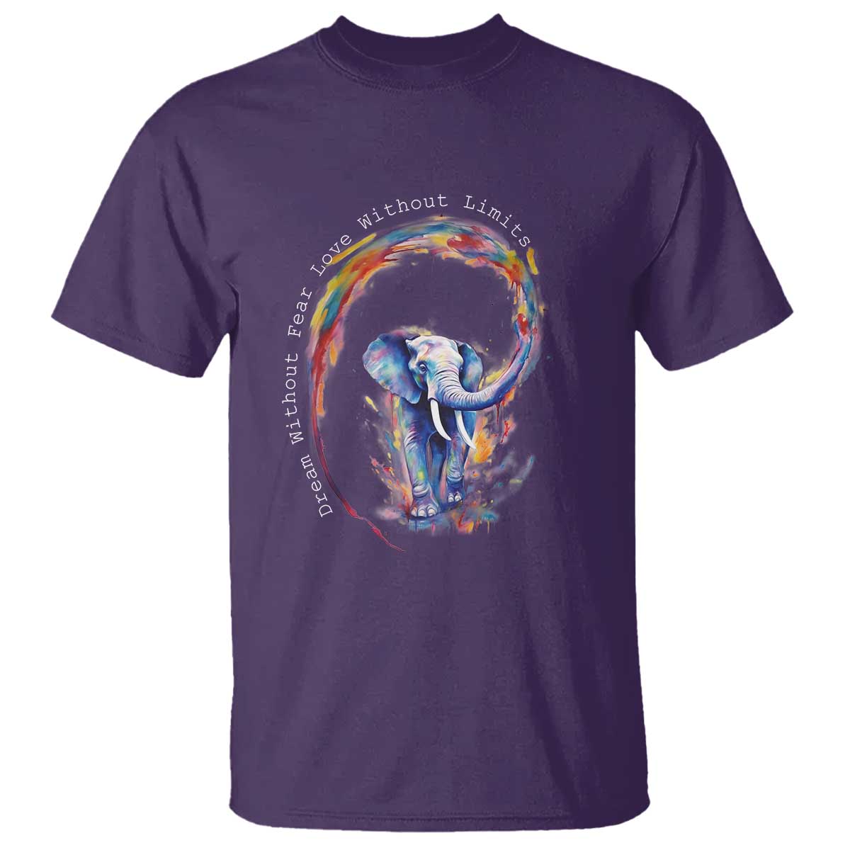 lgbtq-ally-t-shirt-dream-without-fear-love-without-limits-rainbow-watercolor-elephant