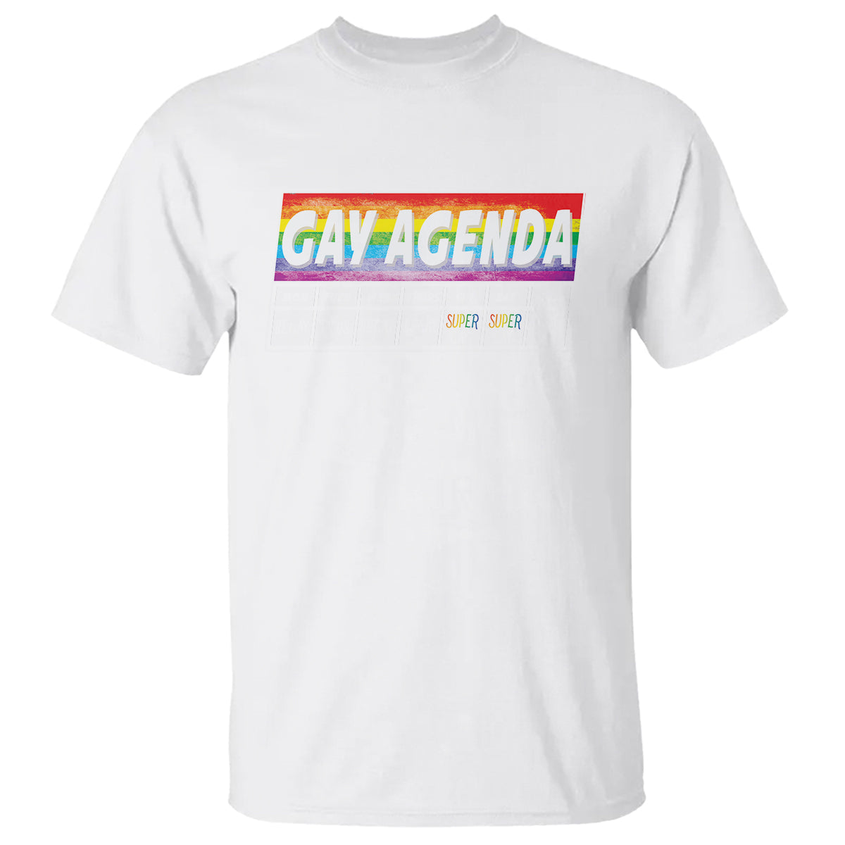 funny-gay-agenda-weekly-schedule-pride-lgbt-pride-t-shirt-2