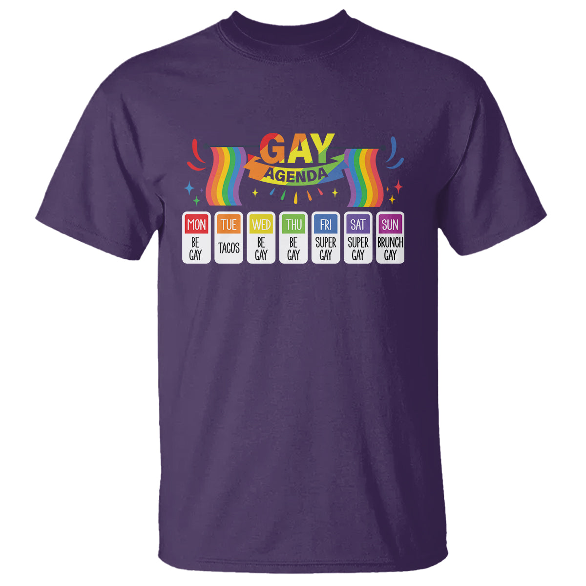 funny-gay-agenda-weekly-schedule-pride-lgbt-pride-t-shirt-3