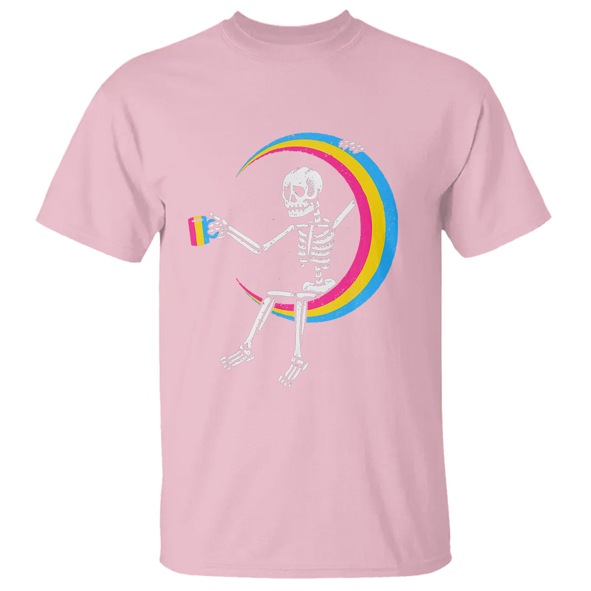 pansexual-pride-t-shirt-skeleton-drinking-coffee-lgbtq-pan-flag-1