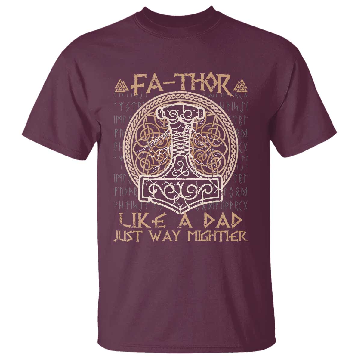 funny-viking-dad-t-shirt-fathor-like-a-dad-just-way-mightier