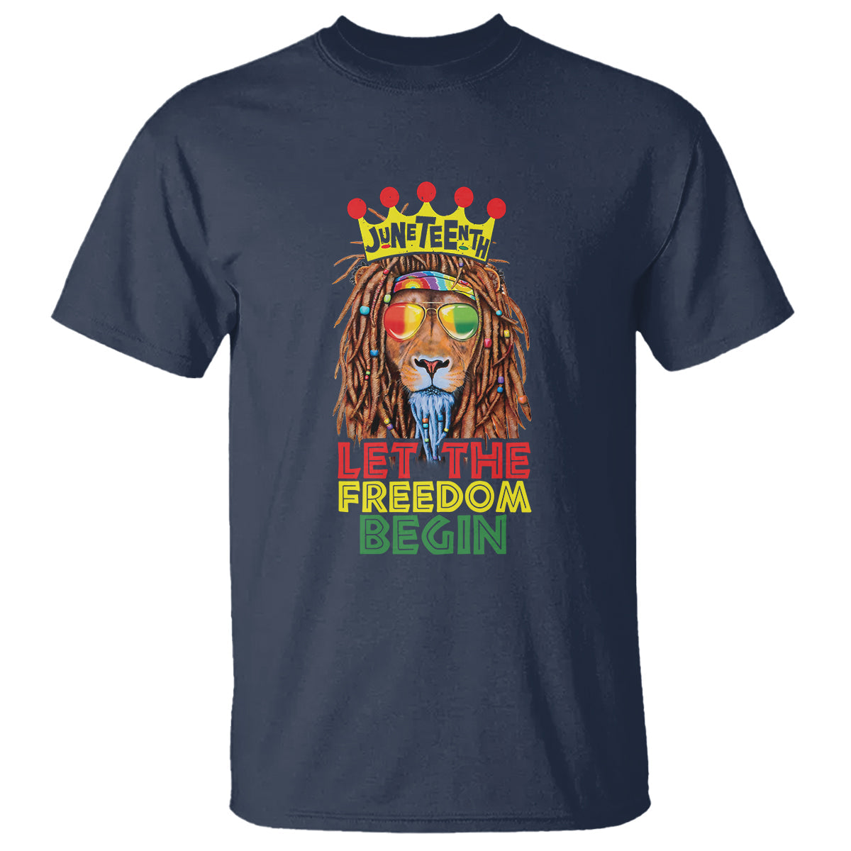 juneteenth-t-shirt-let-the-freedom-begin-lion-rasta