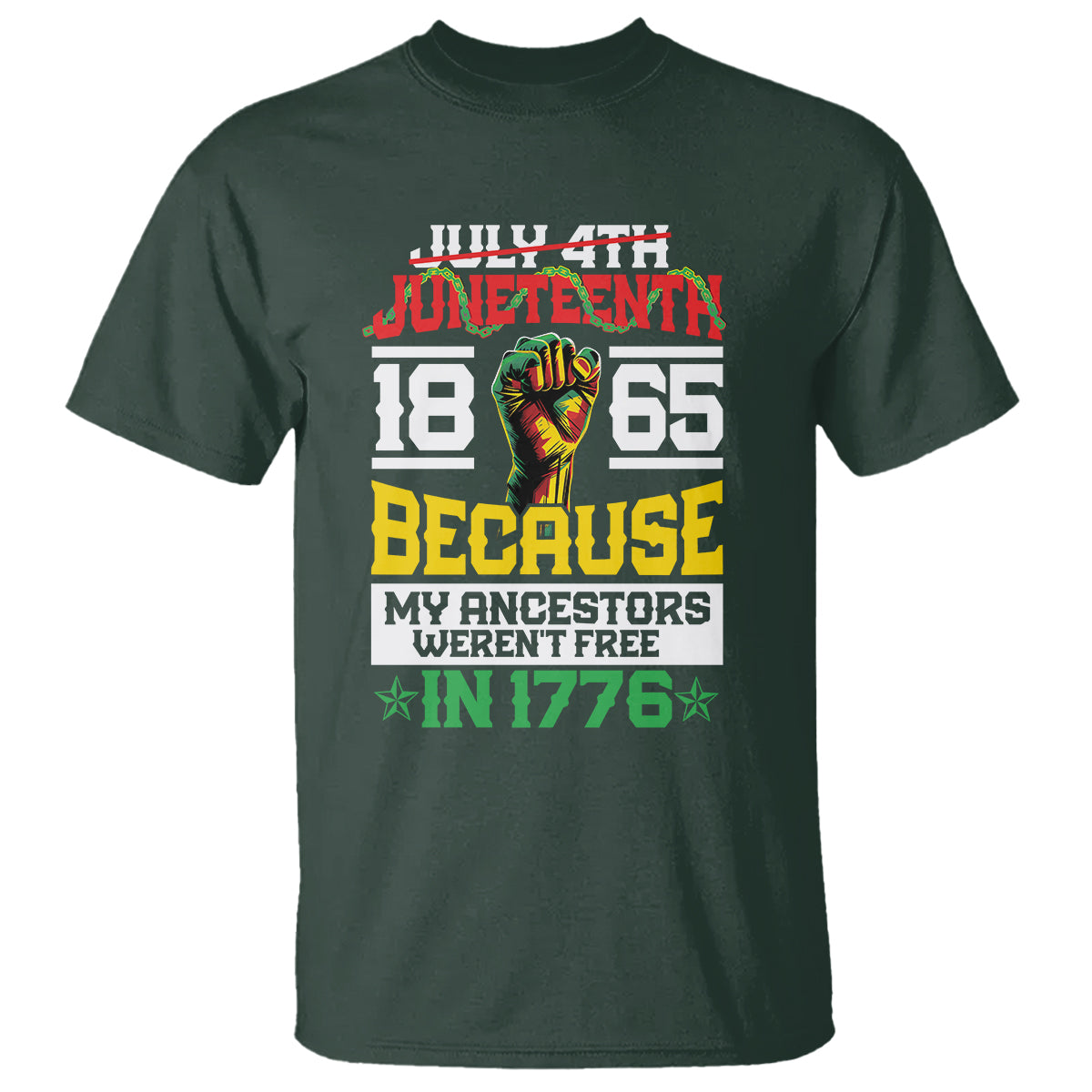 1865-juneteenth-t-shirt-because-my-ancestors-werent-free-in-1776