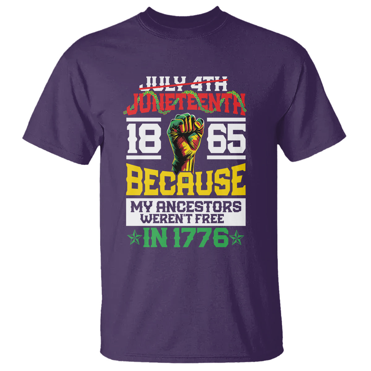 1865-juneteenth-t-shirt-because-my-ancestors-werent-free-in-1776