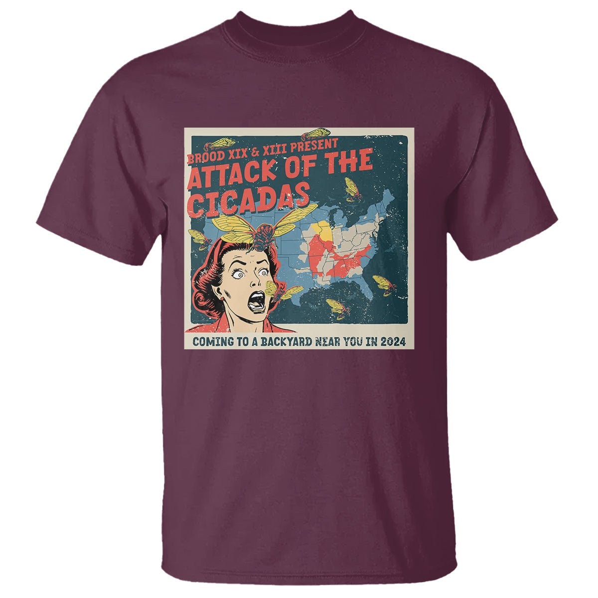 funny-attack-of-the-cicadas-us-tour-2024-t-shirt
