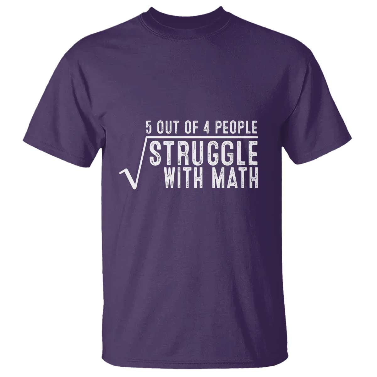 funny-5-of-4-people-struggle-with-math-t-shirt