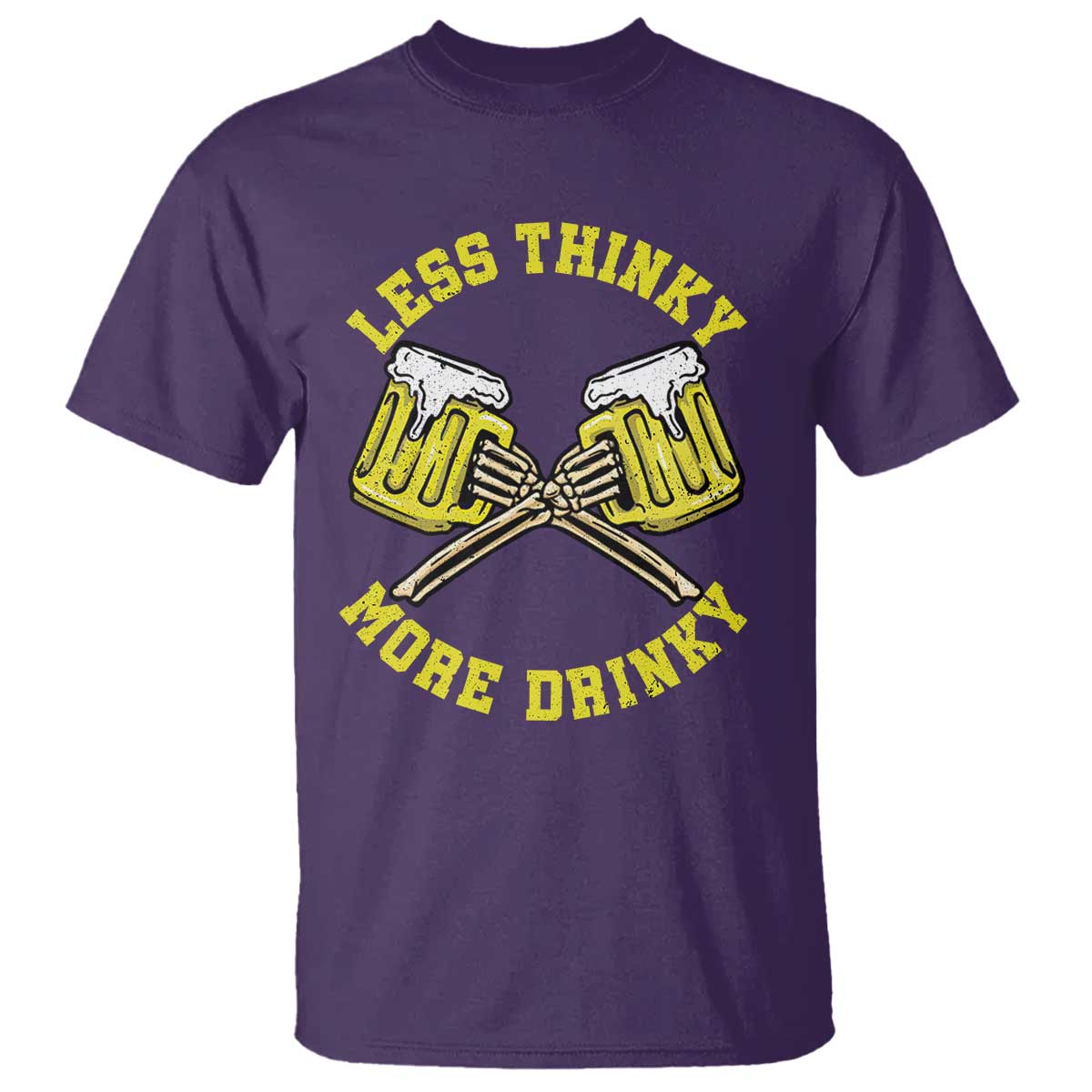 funny-beer-lover-t-shirt-less-thinky-more-drinky-skeleton