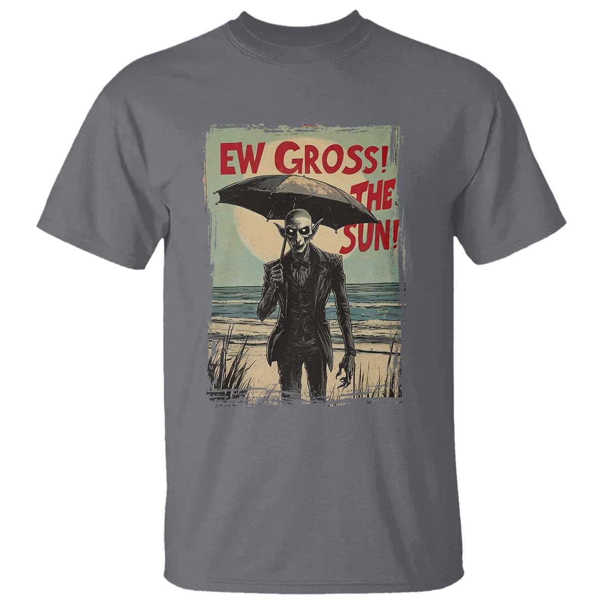 funny-vampire-t-shirt-ew-gross-the-sun-sunny-beach-trip-halloween