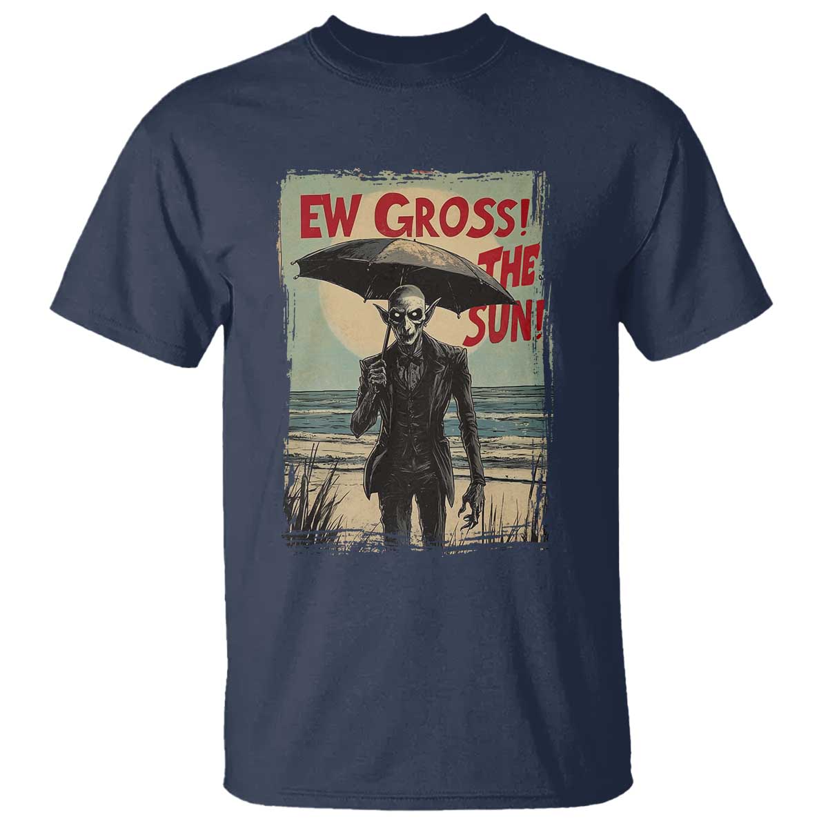 funny-vampire-t-shirt-ew-gross-the-sun-sunny-beach-trip-halloween