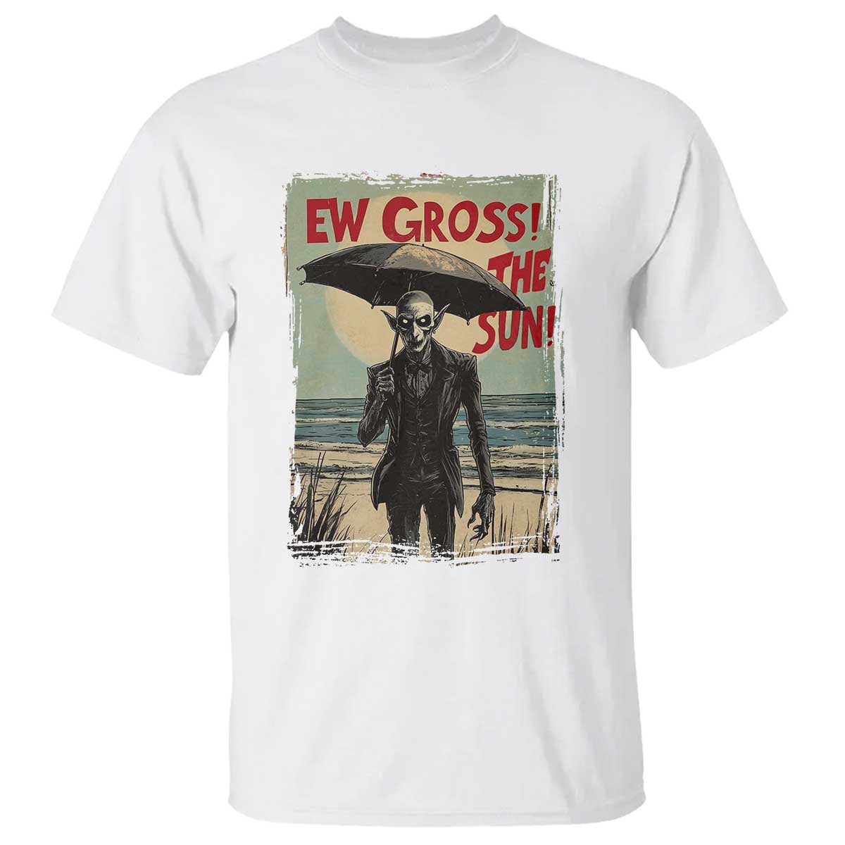 funny-vampire-t-shirt-ew-gross-the-sun-sunny-beach-trip-halloween