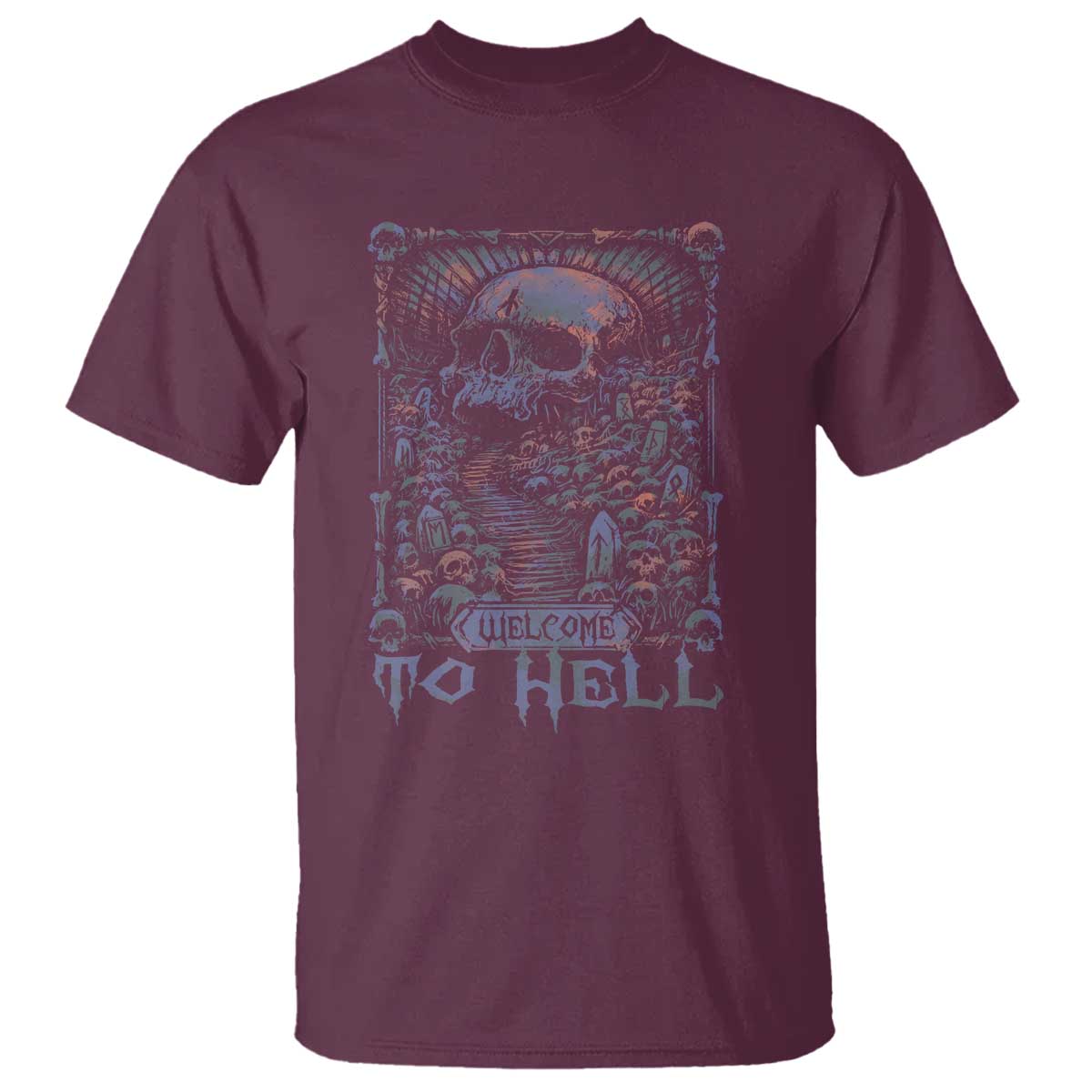 horror-halloween-t-shirt-welcome-to-hell-creepy-skull
