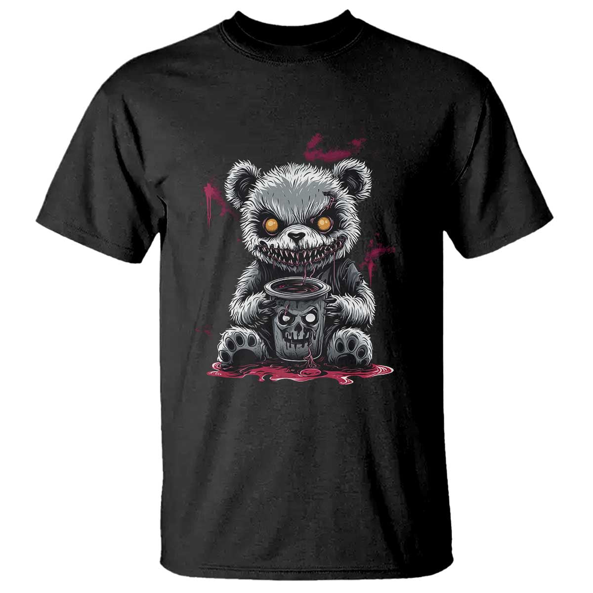 emo-bear-coffee-creepy-halloween-t-shirt