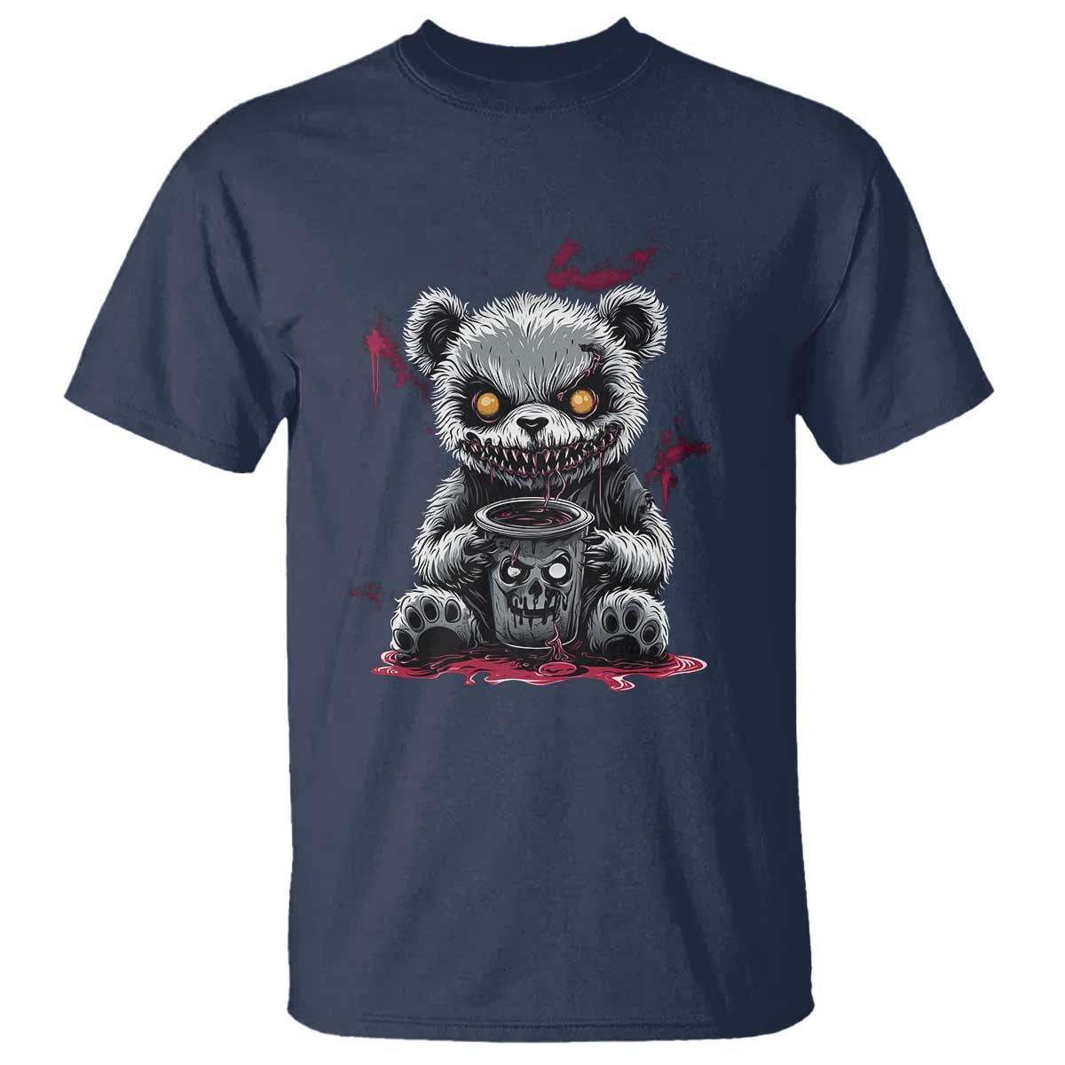 emo-bear-coffee-creepy-halloween-t-shirt