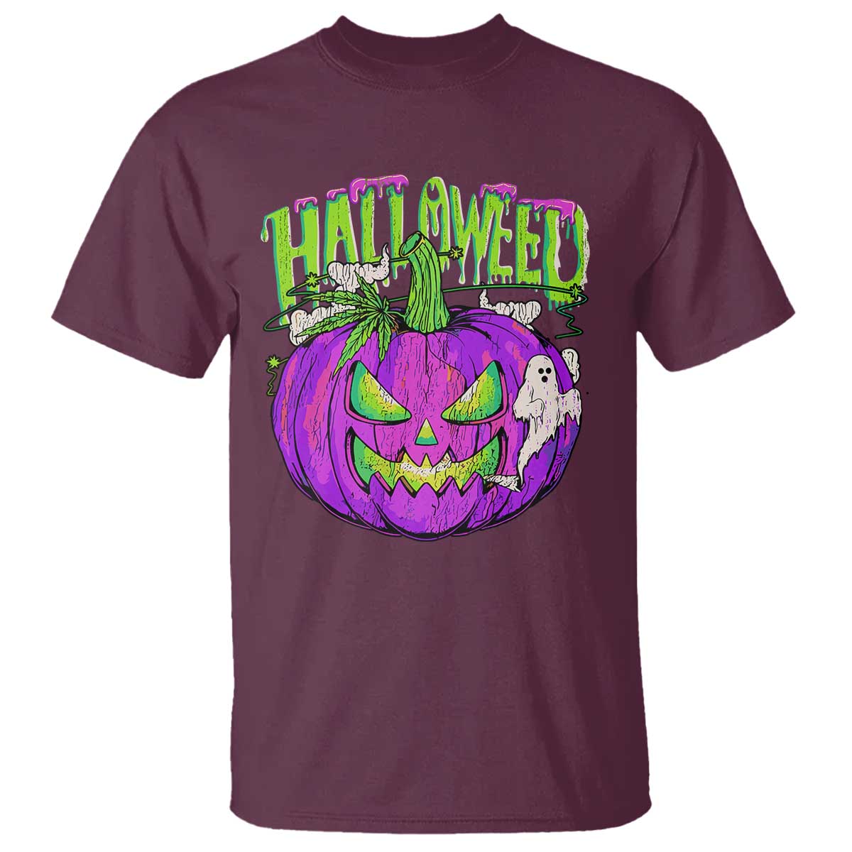 funny-halloween-t-shirt-halloweed-pumpkin-weed-cannabis-smoking