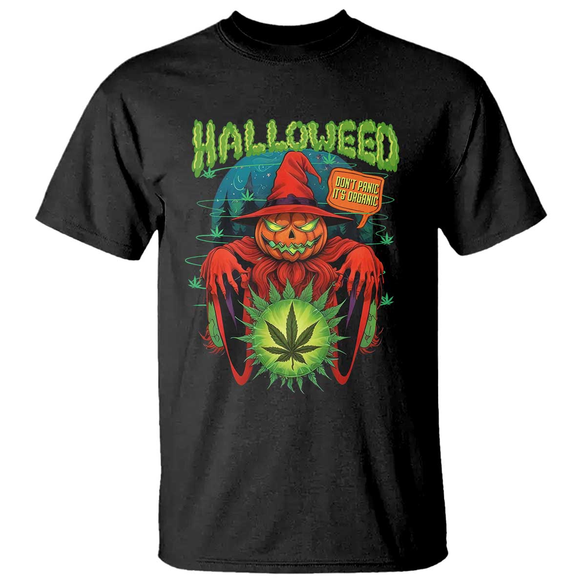 funny-halloween-t-shirt-happy-halloweed-pumpkin-witch-weed-cannabis-smoking