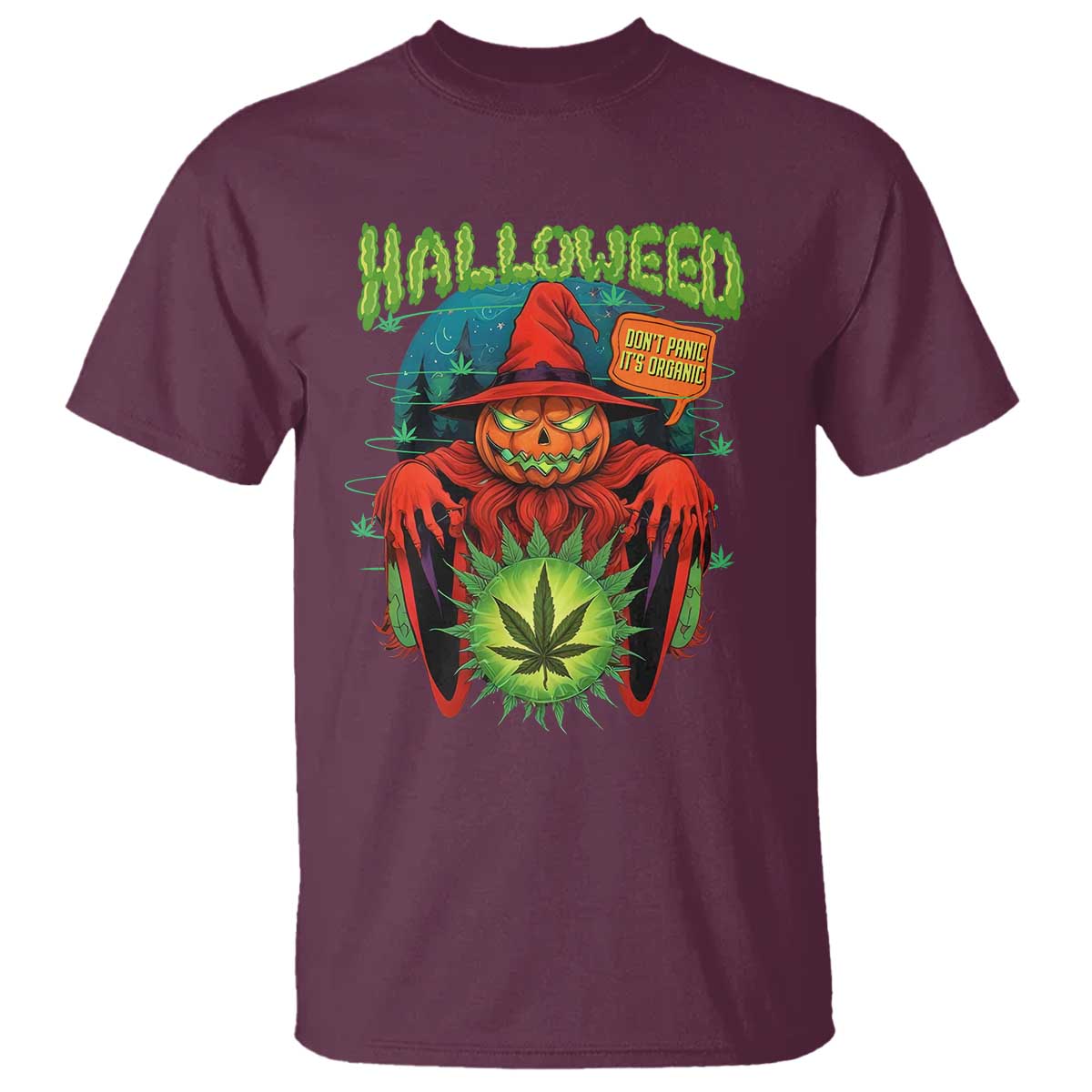 funny-halloween-t-shirt-happy-halloweed-pumpkin-witch-weed-cannabis-smoking
