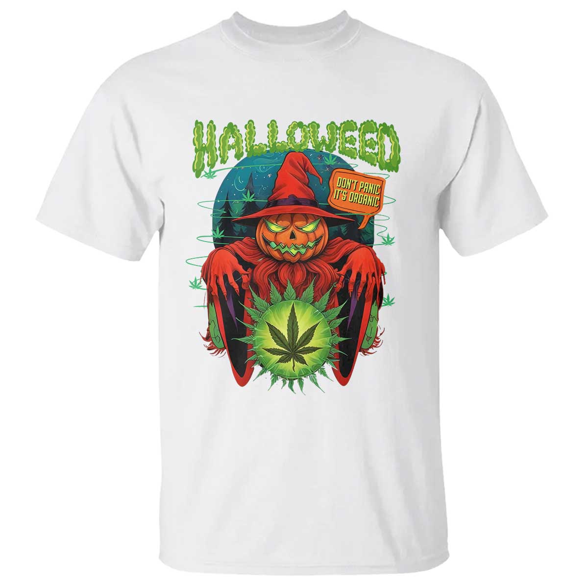 funny-halloween-t-shirt-happy-halloweed-pumpkin-witch-weed-cannabis-smoking