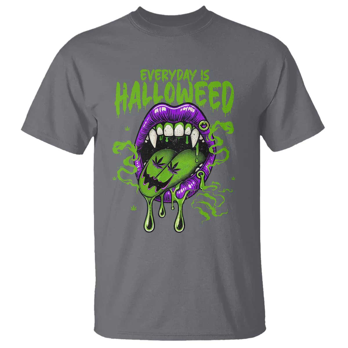 funny-halloween-t-shirt-everyday-is-halloweed-vampire-weed-cannabis-smoking