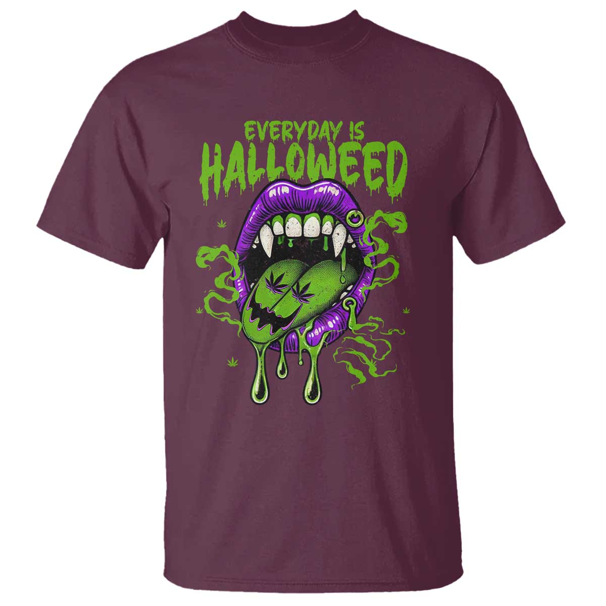 funny-halloween-t-shirt-everyday-is-halloweed-vampire-weed-cannabis-smoking