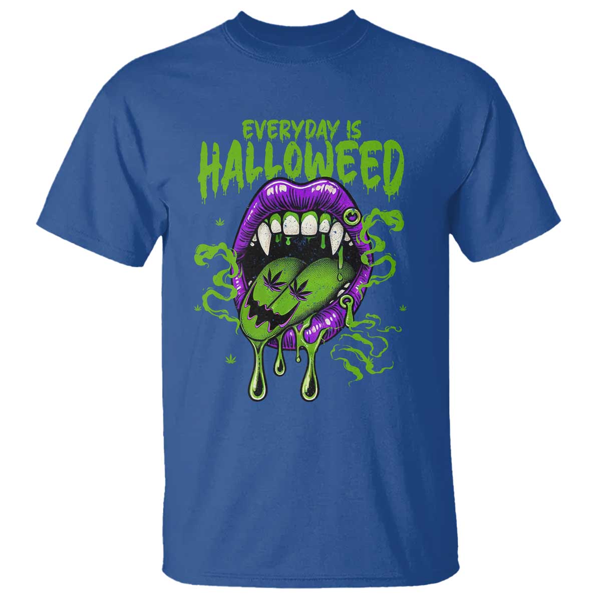 funny-halloween-t-shirt-everyday-is-halloweed-vampire-weed-cannabis-smoking