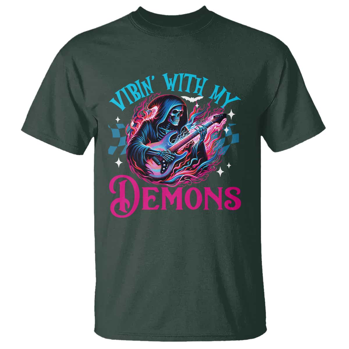halloween-rock-n-roll-t-shirt-vibing-with-my-demons