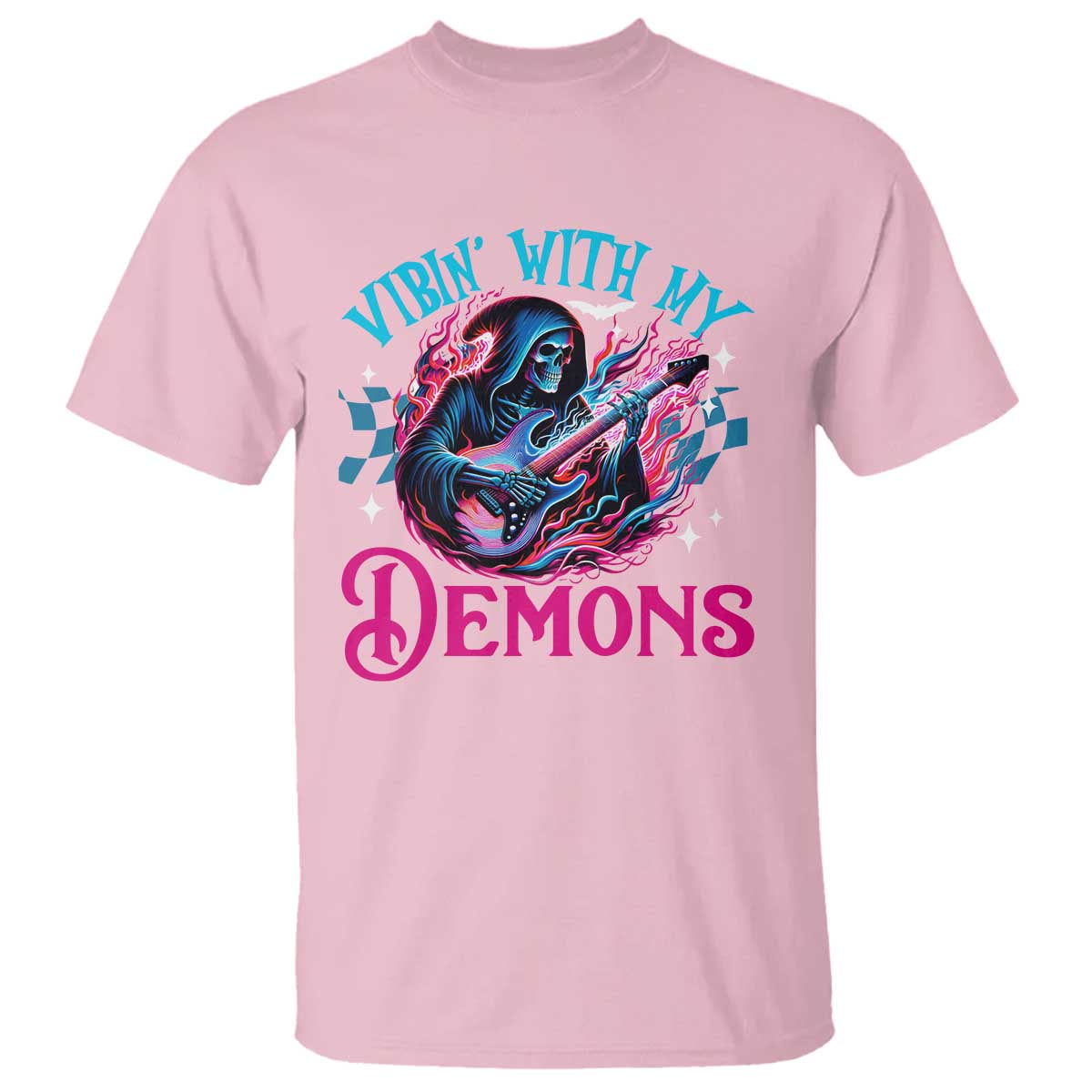 halloween-rock-n-roll-t-shirt-vibing-with-my-demons