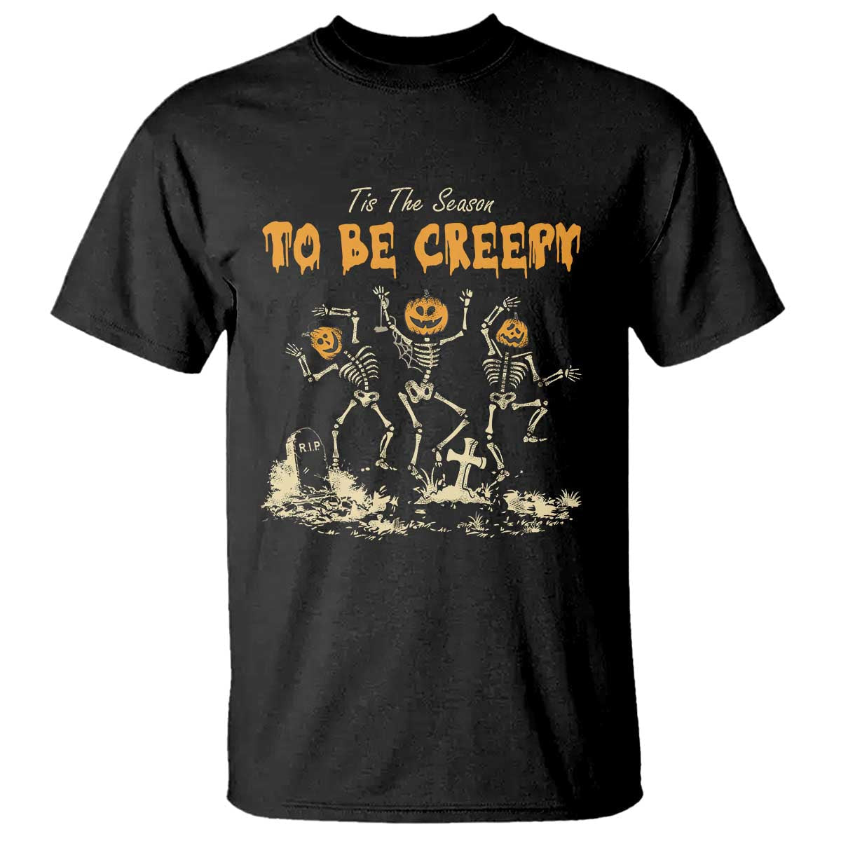 funny-halloween-t-shirt-tis-the-season-to-be-creepy-dancing-skeleton
