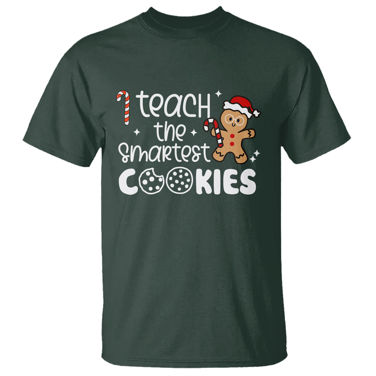 i-teach-the-smartest-little-cookies-christmas-best-teacher-t-shirt