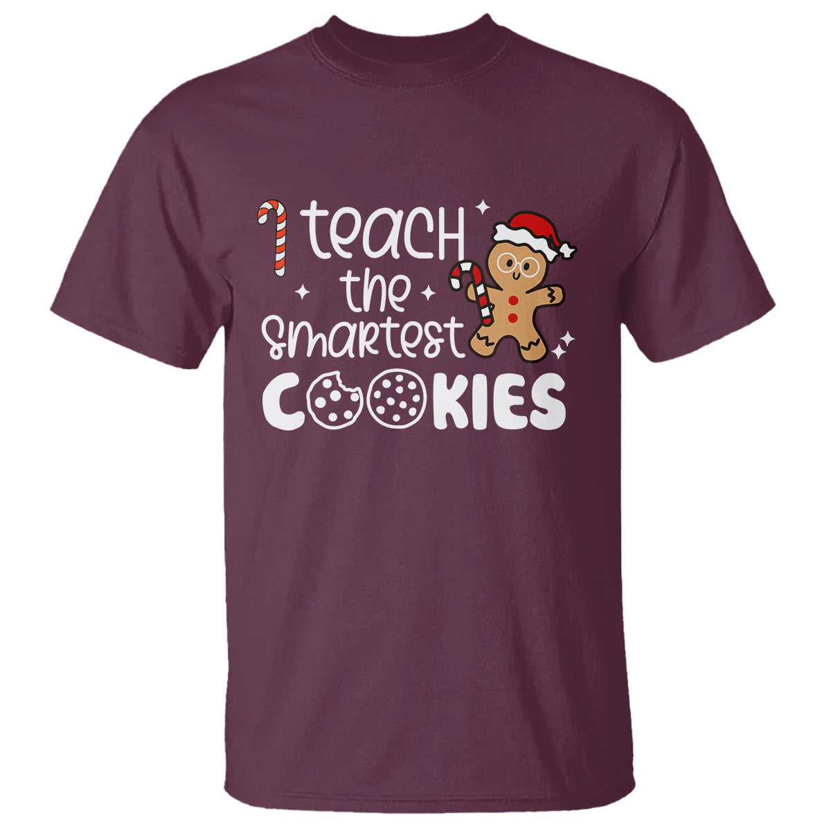 i-teach-the-smartest-little-cookies-christmas-best-teacher-t-shirt