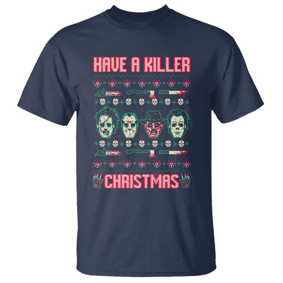 horror-xmas-t-shirt-have-a-killer-christmas-horror-characters