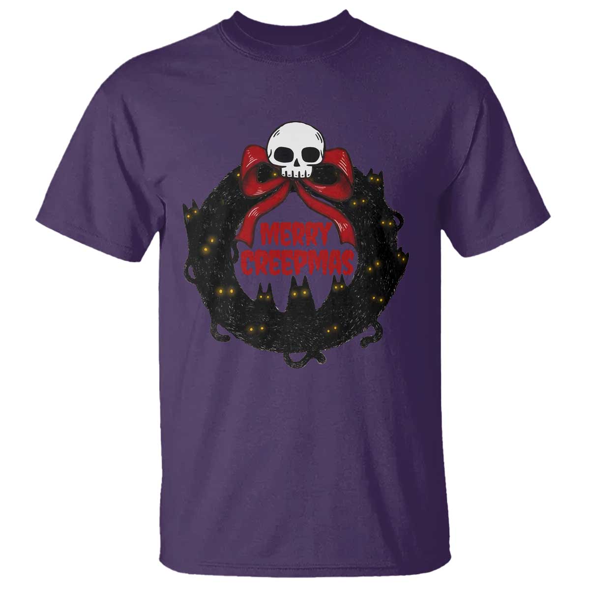 gothic-christmas-t-shirt-merry-creepmas-cat-wreath