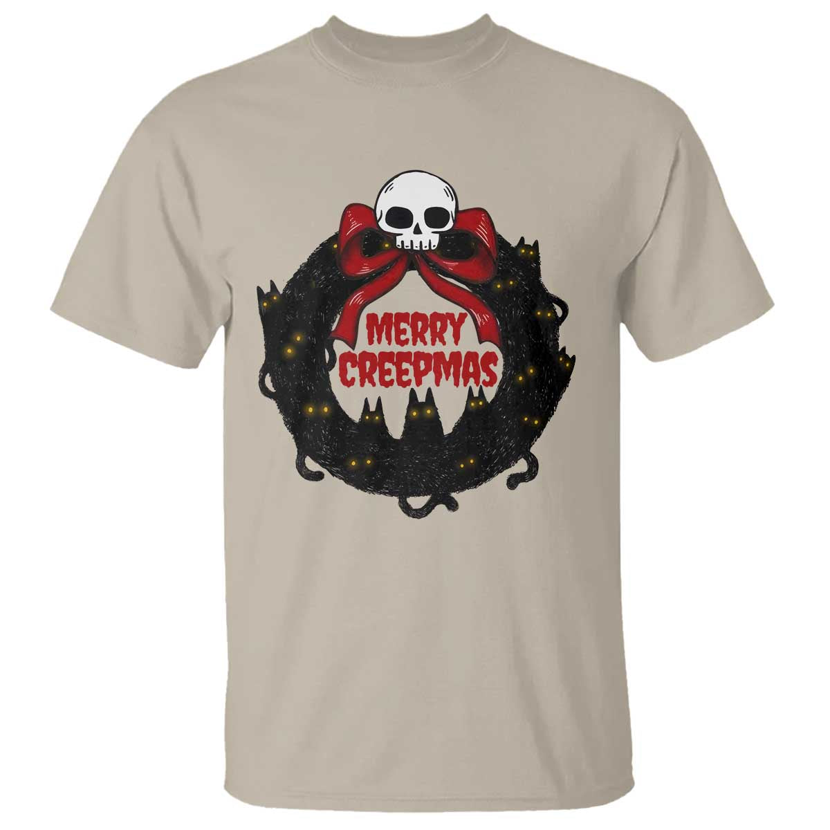 gothic-christmas-t-shirt-merry-creepmas-cat-wreath
