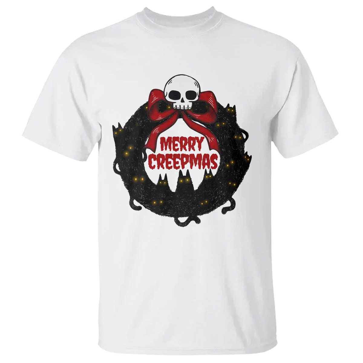 gothic-christmas-t-shirt-merry-creepmas-cat-wreath