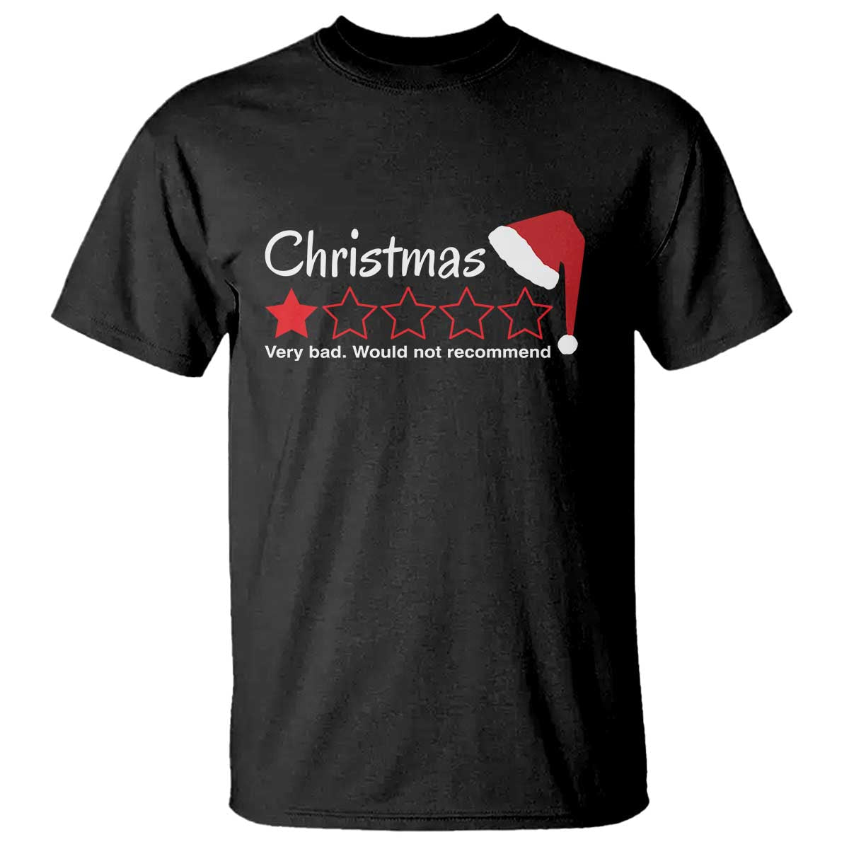funny-christmas-bah-humbug-t-shirt-one-star-very-bad-would-not-recommend