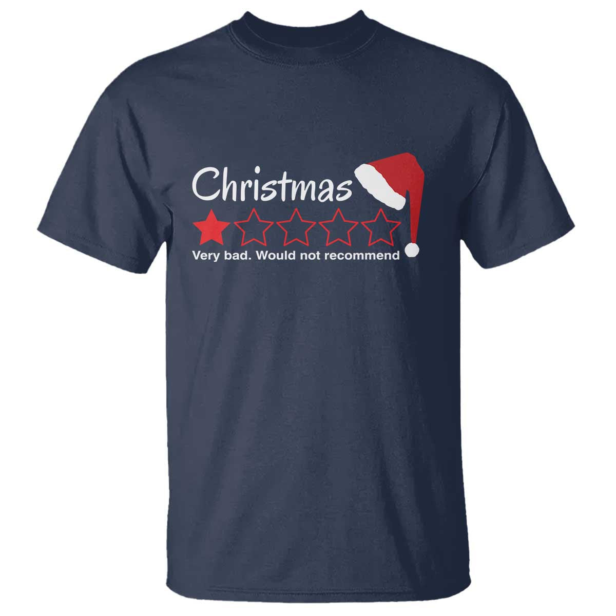 funny-christmas-bah-humbug-t-shirt-one-star-very-bad-would-not-recommend